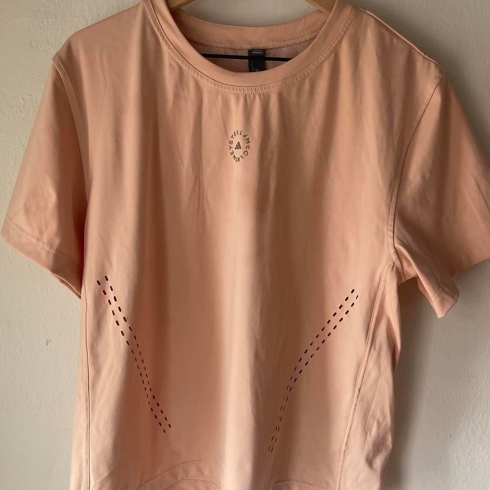 Stella McCartney X Adidas Workout Training Short Sleeve Top Size L
